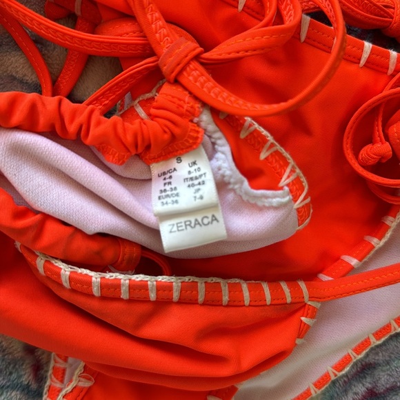 red orange string bikini - Picture 6 of 6